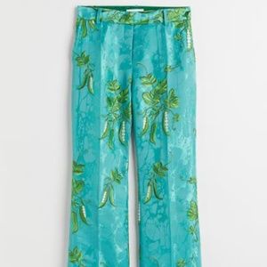 ris Apfel X H&M Embroidered Jacquard-Weave Trousers
